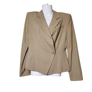 Vintage Emporio Armani Beige Chic Modest Professional Quality Fashion Elegance B